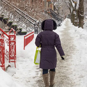 trottoirs déneigés