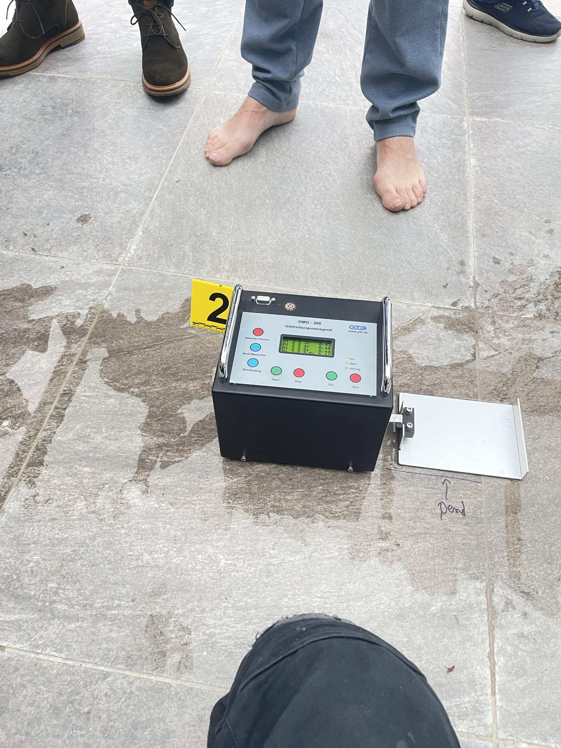 mesures au tribomètre
