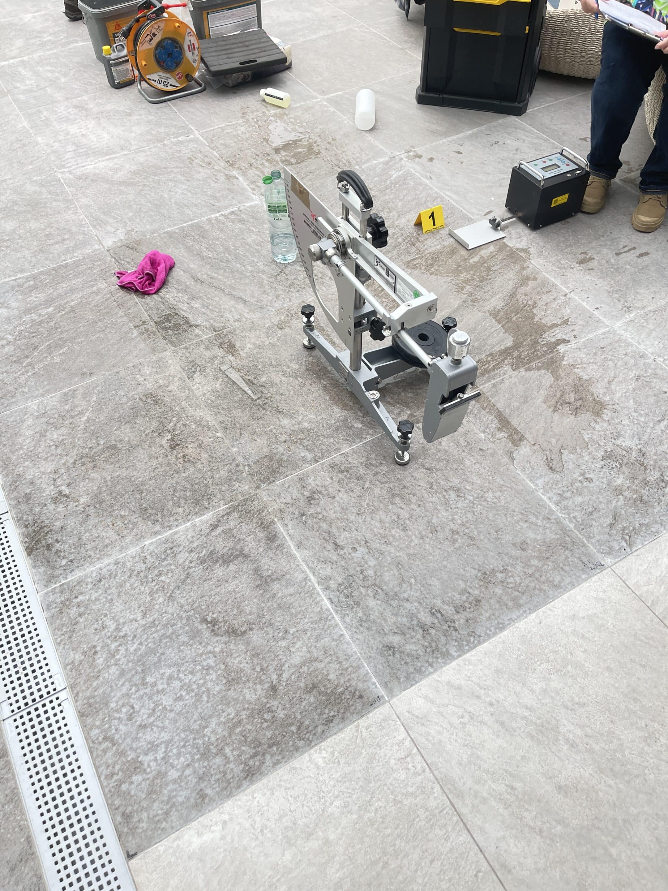 mesures de glissance au pendule